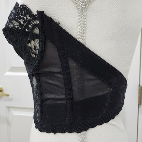 Fleur de Lace by Smoothie Black Bustier, Strapless and Backless Size 34B, NWOT - Picture 5 of 11